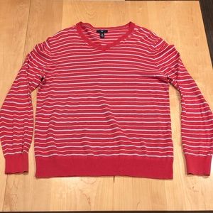 Men’s Gap Red V-Neck Pullover M